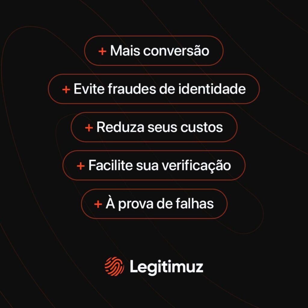 Mais conversão, evite fraudes de identidade, reduza seus custos, facilite sua verificação, a prova de falhas. Legitimuz