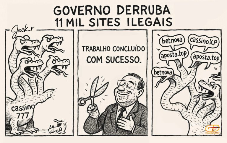 Charge do Dia - Governo Derruba 11 Mil sites ilegais (Gaming365)